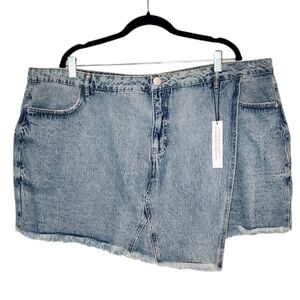 NWT Highway Jeans Plus Size Denim asymmetrical skort. Women's plus size 24.